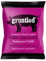 Gruntled Pork Crackling Haberno Chilli - 20 x 40g